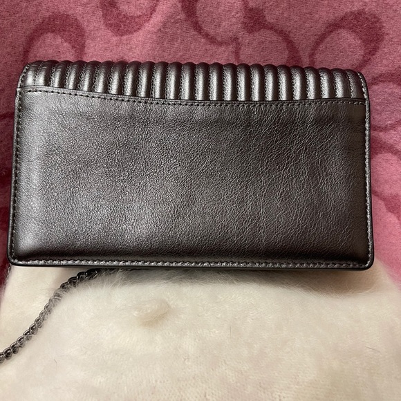 Coach Callie Foldover Chain Clutch | Graphite Mult - Picture 6 of 12